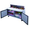 DSP60-24M-S2  Commercial Salad Prep table  Refrigerator made by stainless steel