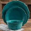 Lace 12-Piece Dinnerware Set, multi-color